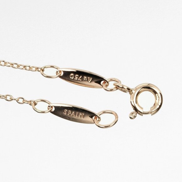 TIFFANY&Co. By the yard Bracelet Wrist Size7.5" K18 Pink Gold/diamond 1.26. - Picture 5 of 9